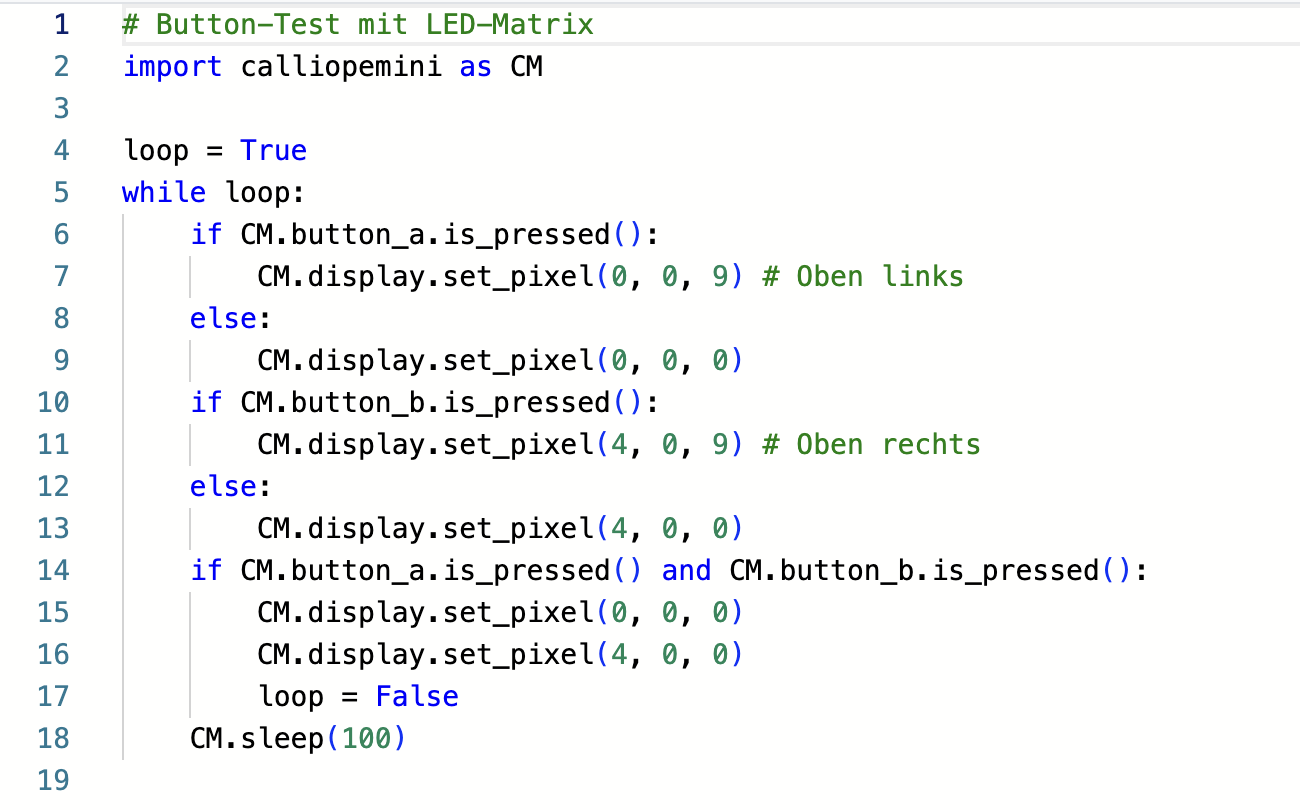 Calliope Button Beispiel