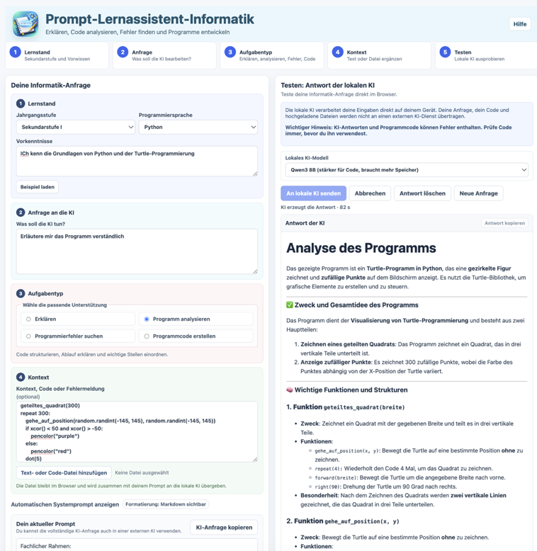 Vorschau Prompt-Assistent